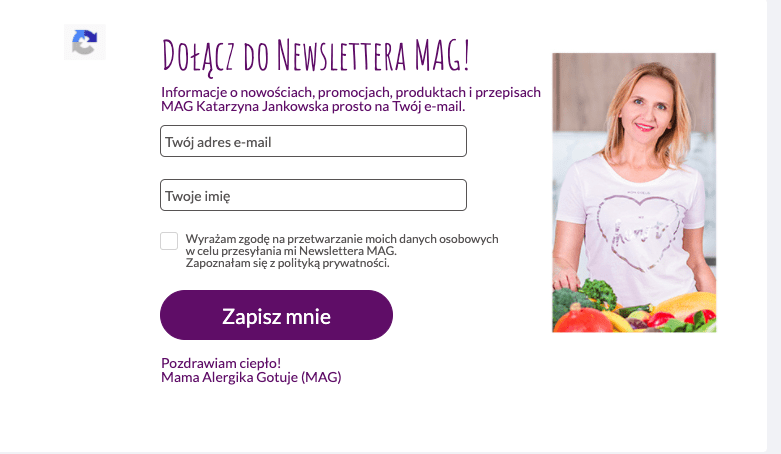 Dołącz Do Newslettera Mag Mama Alergika Gotuje 0886